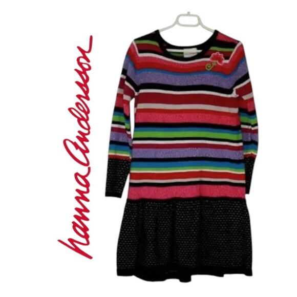 Hanna Anderson Brightly Colored Knit Dress Size US 8 (EU 180) - Picture 1 of 9